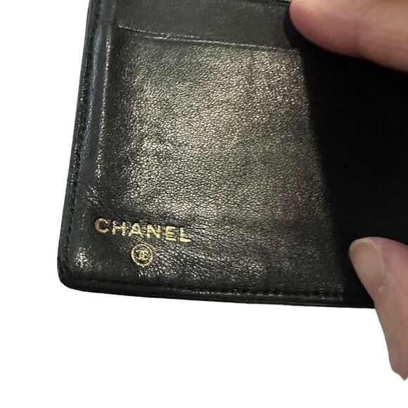 Chanel black long wallet with CC logo - Picture 6 of 15
